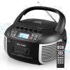 DGXWLLW CD and Cassette Player Combo Boombox with Bluetooth & FM Radio view 1