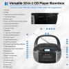 DGXWLLW CD and Cassette Player Combo Boombox with Bluetooth & FM Radio view 2