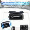 STUDIOFINIX Durable Water Resistant Radio Stereo Cover Waterproof Boat Stereo Protector Shield with Flip-Up Door UV-Resistant ABS Housing, Includes Mounting Gasket (Black) view 3
