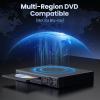 Desobry HDMI DVD Player for TV  Region Free All-Region DVD Player, Full HD 1080p Upscaling, USB Playback & Multi-Format Support, Compact Design with Remote (Standard Version) view 3