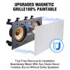 Herdio 5.25 Inch 2-Way in-Wall Center Channel Speaker, 1" Silk Dome Tweeter, Magnetic Paintable Mesh Cover, Compatible with Whole House Audio or Home Theater, Single White view 2