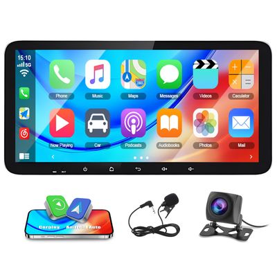 10.33 Inch Upgraded Car Radio Stereo for 2007-2017 Jeep Warngler/Unlimited GPS Navi Head Unit Touch Screen Double Din 2+64G Android 14 Car Stereo w/Wireless Carplay Android Auto Bluetooth WiFi FM SWC