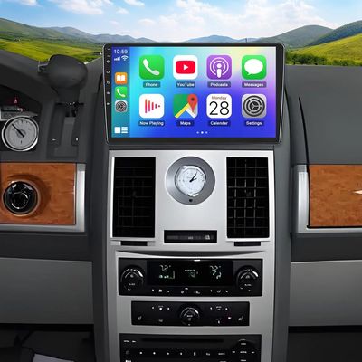 10 inch Car Stereo Radio for Chrysler Town & Country 2008-2016 Upgrade CarPlay Touch Screen Head Unit Car Stereo with Wireless Carplay Android Auto GPS Bluetooth WiFi FM RDS DSP SWC Backup Camera Mic