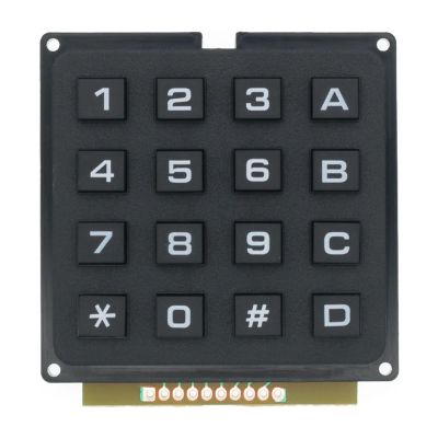 3 * 4 4 * 4 Matrix Switch Keyboard Keypad Array Module ABS Plastic Keys 4x4 3x4 12 16 Key Button Membrane Switch DIY Kit for Arduino(4X4)
