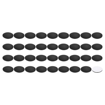 PATIKIL 0.71 x 0.12 Inch Silicone Speaker Isolation Pads, 36 Pcs Hemisphere Bumpers Isolation Feet Non-Skid Adhesive Speaker Pads for Turntable Subwoofer Record Player, Black