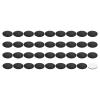PATIKIL 0.71 x 0.12 Inch Silicone Speaker Isolation Pads, 36 Pcs Hemisphere Bumpers Isolation Feet Non-Skid Adhesive Speaker Pads for Turntable Subwoofer Record Player, Black view 1