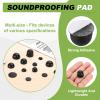 PATIKIL 0.71 x 0.12 Inch Silicone Speaker Isolation Pads, 36 Pcs Hemisphere Bumpers Isolation Feet Non-Skid Adhesive Speaker Pads for Turntable Subwoofer Record Player, Black view 4