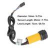 Chiffonade Infrared Obstacle Avoidance Sensor Adjustable 3-80cm Detection Range 5V DC for Robotics, Automation Counting Systems view 2