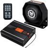 BANHAO Warning Emergency Siren 12V Police Siren Speaker PA System Kit 200W 125-150dB Remote Control with Handheld Microphone for Car Ambulance Vehicles Fire Truck SUV ATV UTV view 1