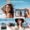 4K 64MP Digital Cameras for Photography, 16X Zoom Autofoucs Vlogging Camera for YouTube with 3" 180 Flip Screen, Compact Vlog Travel Camera Kit for Beginner, Teens (Black) view 3
