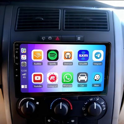 10 inch Car Stereo Radio for Dodge Charger 2008-2010 Upgrade CarPlay Touch Screen Head Unit Car Stereo with Wireless Carplay Android Auto GPS Bluetooth WiFi FM RDS DSP SWC Backup Camera Mic