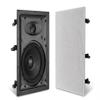 Herdio 6.5 Inch 2-Way in-Wall Speaker for Whole House Surround Audio, 1" Silk Dome Tweeter, Magnetic Paintable Mesh Cover, Compatible with Whole House Audio or Home Theater, Single White view 1