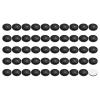 PATIKIL 0.39 x 0.08 Inch Silicone Speaker Isolation Pads, 100 Pcs Hemisphere Bumpers Isolation Feet Non-Skid Adhesive Speaker Pads for Turntable Subwoofer Record Player, Black view 1