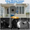 4MP Smart Window Security Camera, WiFi Home Surveillance Camera with Color Night Vision, Motion Detection, 2-Way Audio, AI Human Detection, Easy Mount Indoor Window Cam for Home Monitoring view 4