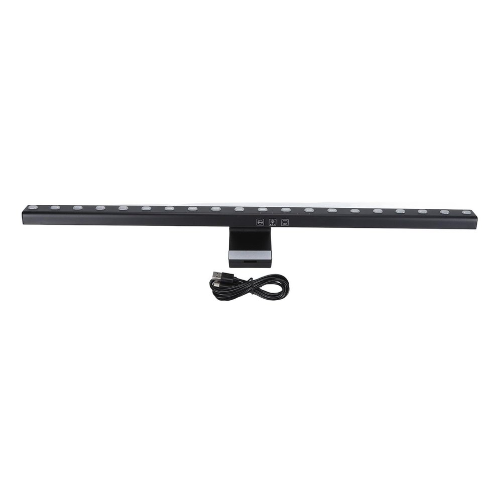 ChengyuWei LED Computer Bar, USB Powered Screen with Touch Control, Stepless Dimming Eye Friendly 3 Color Temp Display Lamp for Reading Work Gaming, Includes USB Cable for Setup