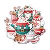 12 Pcs Christmas Mug Stickers Set, Festive Hot Cocoa and Holiday Drink Decals Santa, Snowman, Gnome, Gingerbread Mugs, Cute Winter Stickers for Laptop, Bottle, Notebook, Wrapping, Crafts 7 Inches view 1