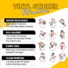 12 Pcs Snowman Christmas Stickers Set, Winter Decals Featuring Festive Snowmen with Scarves, Hats, Gifts, Holiday Stickers for Laptop, Bottle, Notebook, Wrapping, Scrapbook, Christmas Crafts 3 Inches view 4