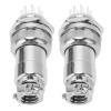 2PCS 12 Pin Aviation Connectors, Zinc Alloy Electrical Plug and Socket Set, 20mm Opening , 12 Pin Aviation Cable Connector with Silver Plated Copper Contacts for Data Acquisition view 3