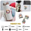 12 Pcs Christmas Holiday Stickers, Festive Decals Santa, Snowman, Cocoa Mug, Tree, Wreath Designs, Cute Winter Stickers for Laptop, Bottle, Notebook, Gift Wrapping, Scrapbook, Holiday Crafts 8 Inches view 3