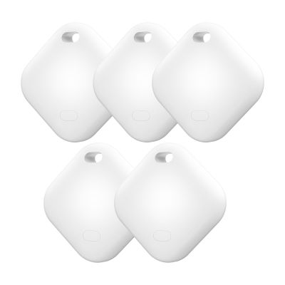 Air Tracker Tag, IP67 Waterproof Bluetooth Tracker, Keychain Finder, Item Locator Compatible with iOS and Android for Backpacks, Suitcases and Wallets, Cars, Keys and Cameras (White-5)