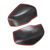 Car Rearview Mirror Cover, for Navara NP300 2017 2018 2019 1 Pair Rearview Mirror Covers ABS Chrome Side Car Mirror Protective Cover Wing Mirror Cover (Carbon Fiber Look Black) view 2