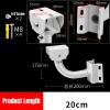 CTXSumTec J-Shaped Aluminum Wall Mount with Cable Management Hole & L-Shaped Adapter - Duckbill Design (180 Tilt/360 Swivel) for CCTV Dome/IP Cameras, Space-Saving Indoor/Outdoor Use view 4