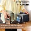 Geelin 1 Pcs Wooden Cd Storage Box Holder Racks Retro Cassette Tape Display Stand with Carrying Handles, Organizer Shelf for Movie Cases, Dvds, Cd Organizer Can Store up to 36 Pcs view 4