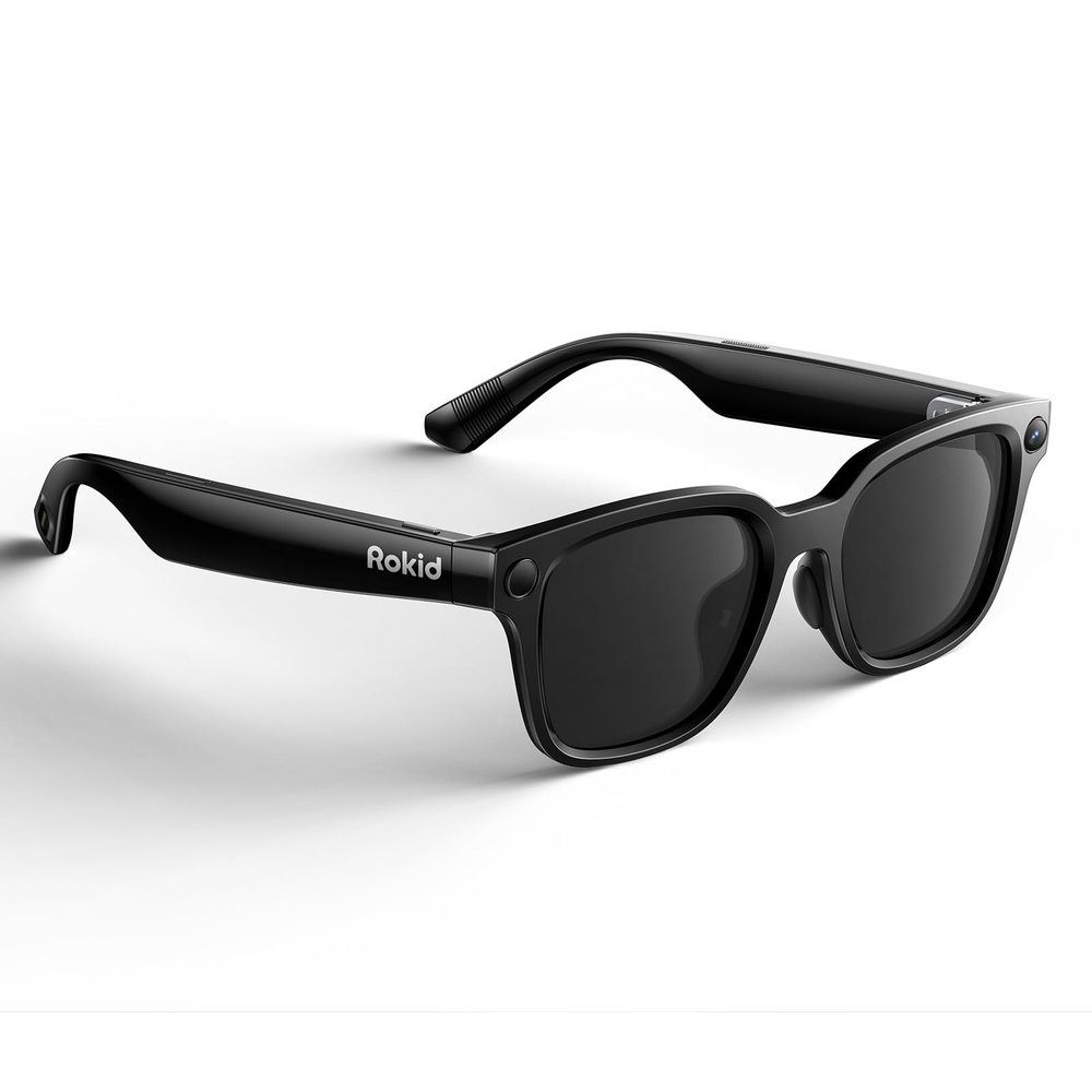 Rokid 2026 AI Glasses Style smart Glasses with Gemini3 Flash, Real-time Translation,12MP Camera, Open-Ear Audio, Voice-Controlled Assistant, Hands-Free Calls, Productivity for Travel, Work