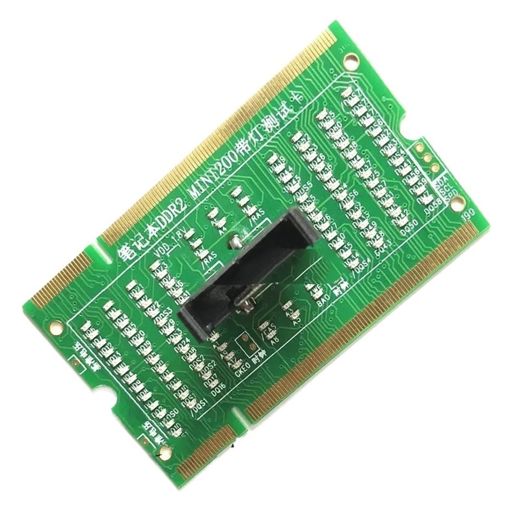 Applicable to DDR Diagnostic Analyzer Test Card for DDR2, DDR3, DDR4, DDR5 - SO-DIMM LED Tester for Notebook Memory Slot(W)