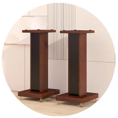 60-80 Solid Wood Speaker Stand Surround Shock Absorber Stand Floor-Standing Sand-Filled Speaker Stand(70cm)