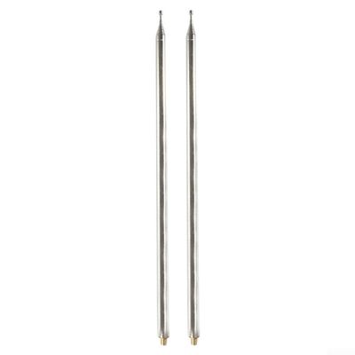 2PCS 5.6M Stainless Steel Telescopic Whip Antenna Pull Rod For HF Amateur Radio GP/Yagi Positive V DIY Shortwave Antenna With 14 Sections M10 Thread Silver 18.4FT