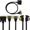 VCALDGFZ HD VGA Cable 90  Elbow 15Pin Male to VGA 15Pin Male Computer to TV Connection Cable 0.5m/1m/1.5m(1m,Left) view 2