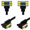 VCALDGFZ HD VGA Cable 90  Elbow 15Pin Male to VGA 15Pin Male Computer to TV Connection Cable 0.5m/1m/1.5m(1m,Left) view 3