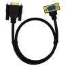VCALDGFZ HD VGA Cable 90  Elbow 15Pin Male to VGA 15Pin Male Computer to TV Connection Cable 0.5m/1m/1.5m(1m,Left) view 4