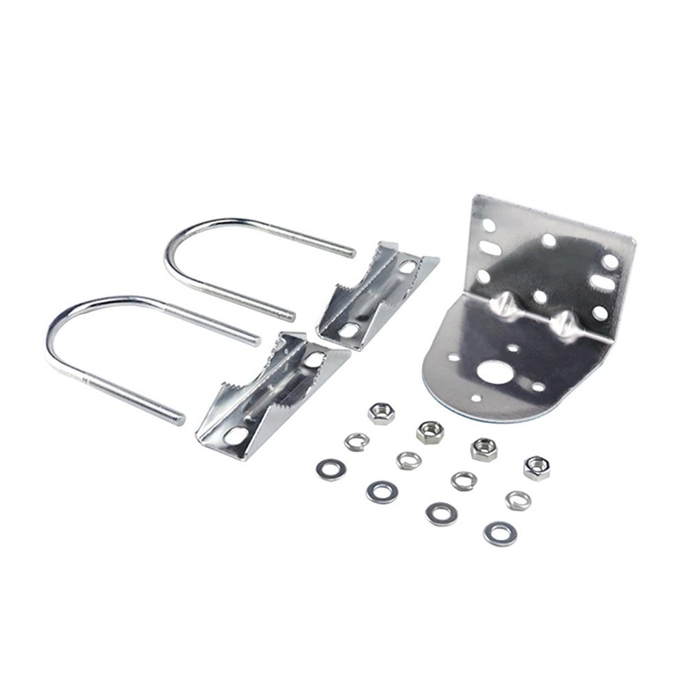 Hzoibyze Antenna Pole Mount with Double U Clamp Premium Accessories Easy Installation Spare Parts Mounting Bracket for Home