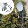 Hzoibyze Antenna Pole Mount with Double U Clamp Premium Accessories Easy Installation Spare Parts Mounting Bracket for Home view 4