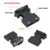 LINGQE HDMI-Compatible to V/GA Converter with 3.5mm Cord for P;S/4 PC TV M>oni>tor Projector HD 1080P Female to HDMI Male view 3