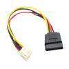 ABKMXZKD 4Pin FDD Floppy Female to 15Pin SATA Female Adapter Converter Power Leads Cable Cord 18AWG Wire for ITX PC view 1