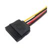 ABKMXZKD 4Pin FDD Floppy Female to 15Pin SATA Female Adapter Converter Power Leads Cable Cord 18AWG Wire for ITX PC view 3