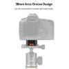 Aluminum Alloy Side Lock Camera Mount Adapter, Quick Setup with 1/4 Inch Screw 1/4 Inch & 3/8 Inch Threads, Various Mounting Ways Plate for Tripods, Monopods, Cameras view 2