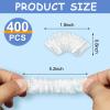 400 Pack Disposable Shower Ear Covers, Elastic Plastic Hair Dye Ear Covers view 2