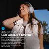 JLab Mauve Audio Bundle: JBuds Lux ANC Wireless Premium Over-Ear Bluetooth Headset with Hybrid Active Noise Cancelling Plus Go Air Pop+ True Wireless Earbuds, in Ear Bluetooth Earbud with Microphone view 2