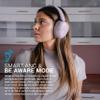 JLab Mauve Audio Bundle: JBuds Lux ANC Wireless Premium Over-Ear Bluetooth Headset with Hybrid Active Noise Cancelling Plus Go Air Pop+ True Wireless Earbuds, in Ear Bluetooth Earbud with Microphone view 3