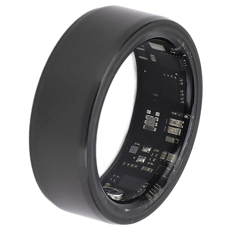 shenruifa Fitness Smart Ring Intelligent Step Counting Sleep Monitoring Health Tracker Ring Black (9#)