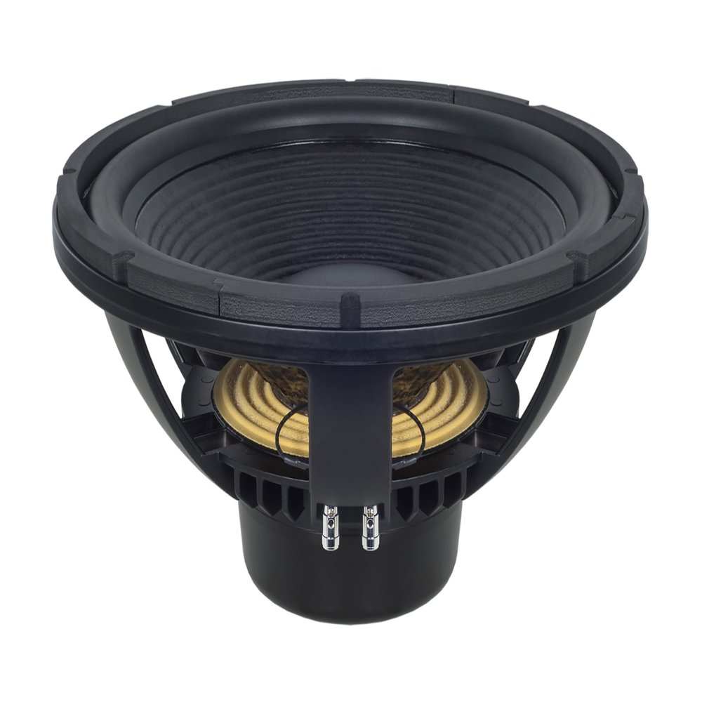 B&C Speakers 15BG100 15-inch Rubber Surround Subwoofer LF Drivers Bass Woofer Cone TWP Waterproof Both Sides 4-inch Ventilated Copper Voice Coil Gap 1000 Wrms 2000 Watt Peak Pro Audio Speaker 8 Ohm