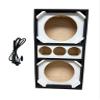 10" Brazilian Style Chuchera Speaker Box for Two 10" Speakers and 3 Tweeters Vented Enclosure for Car (White) view 1