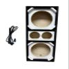8" Brazilian Style Chuchera Speaker Box for Two 8" Speakers 2 Tweeters Vented Enclosure for Car (White) view 1