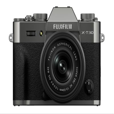 FUJIFILM X-T30 III Mirrorless Camera Body, with XC13-33mm Lens Kit, Charcoal Silver
