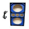 10" Brazilian Style Chuchera Speaker Box for Two 10" Speakers and 3 Tweeters Vented Enclosure for Car (Blue) view 1