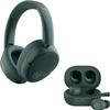 JLab Sage Audio Bundle: JBuds Lux ANC Wireless Premium Over-Ear Bluetooth Headset with Hybrid Active Noise Cancelling Plus JBuds Mini True Wireless Bluetooth Earbuds + Charging Case & Keychain view 1